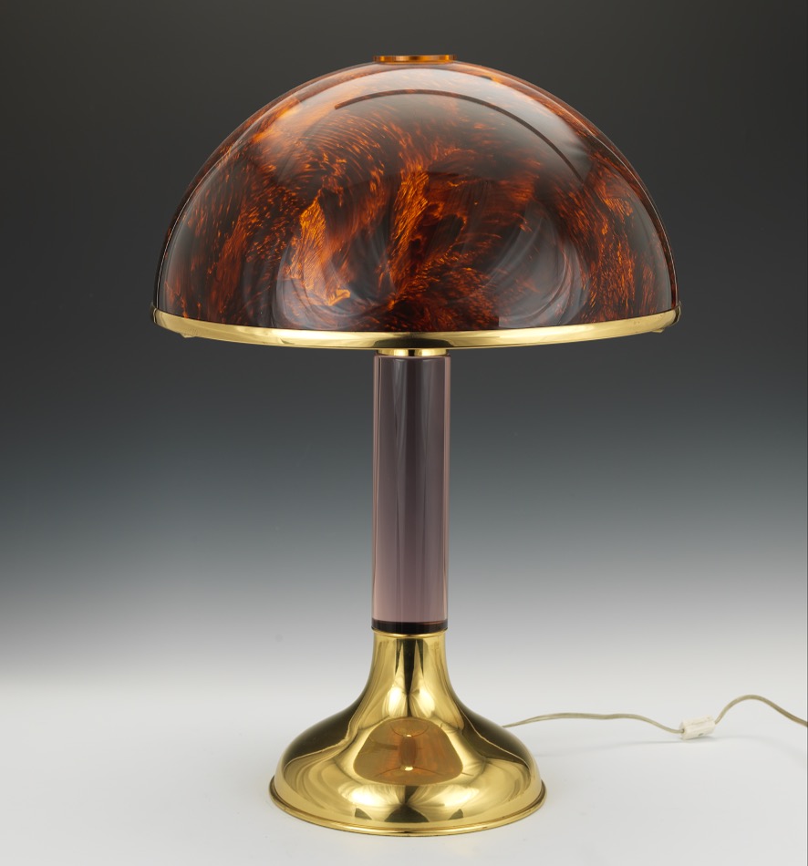 Faux Tortoise Shell Lamp, 10.31.15, Sold 601.8