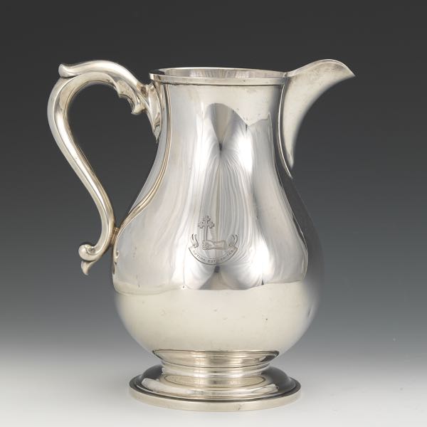 Sold at Auction: S Kirk & Son Sterling Repousse Hot Water Pitcher