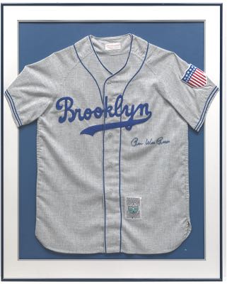 Lot Detail - Pee Wee Reese Signed Brooklyn Dodgers Mitchell and Ness Jersey