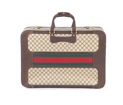 Gucci Leather and Canvas Suitcase , 09.05.15