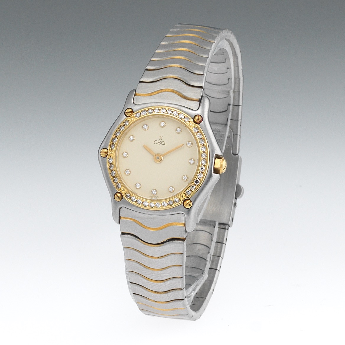 ebel classic wave diamond watch