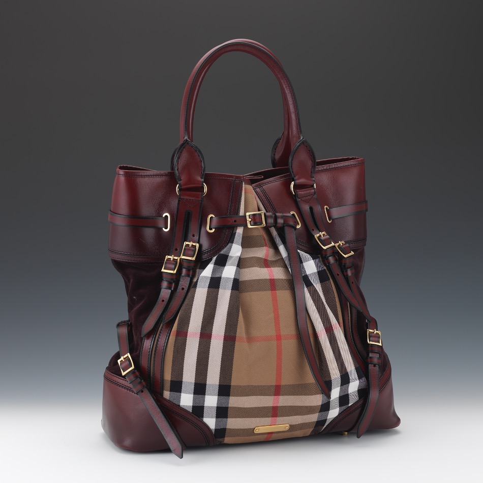 burberry large bridle house check tote bag