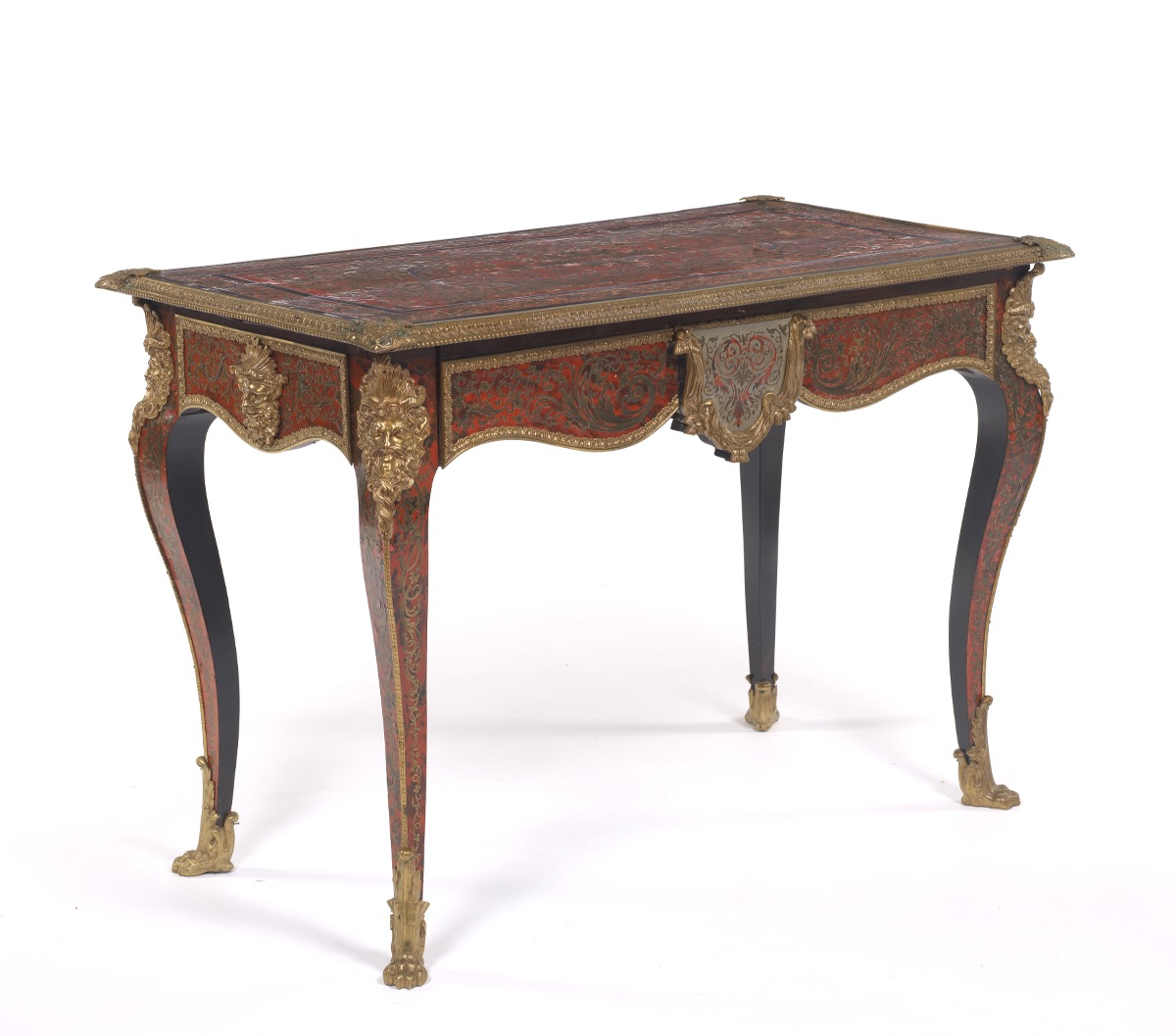 Louis Xiv Red Boulle Writing Desk Ca 1880 S 12 12 16 Sold 2950