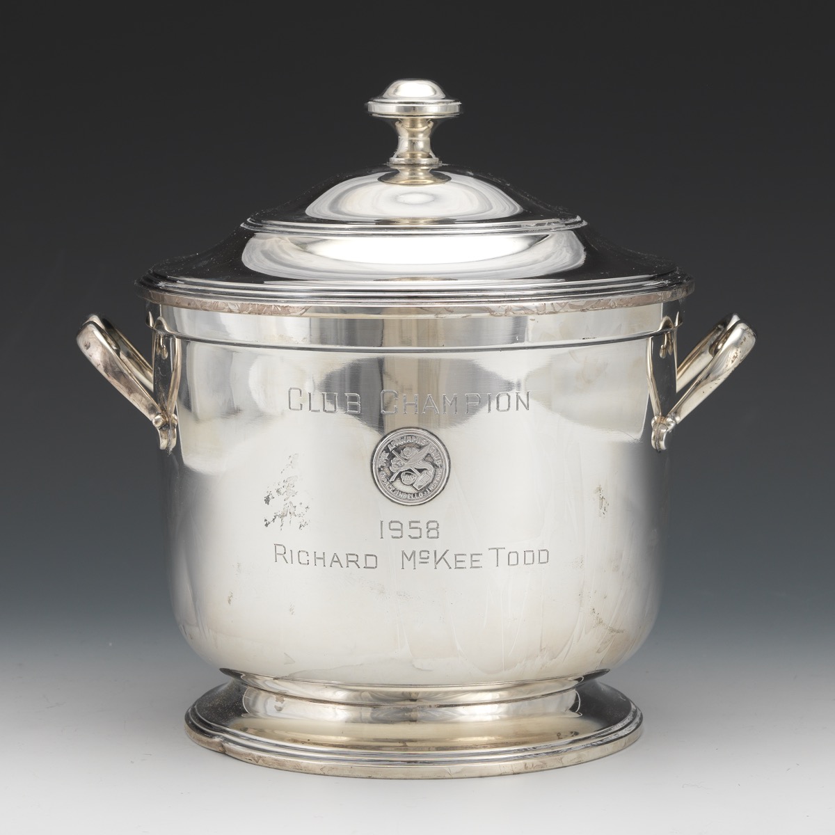 Black Starr & Gorham Sterling Silver Ice Bucket, 02.18.16, Sold 460.2