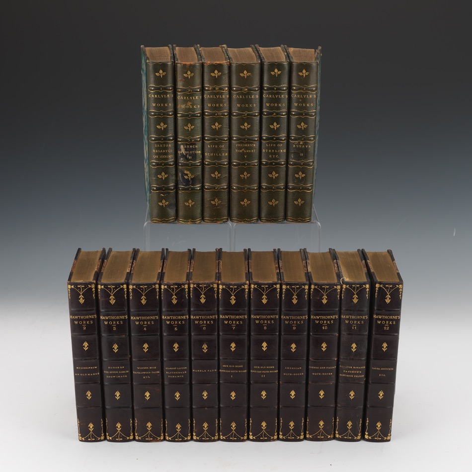 Decorative Leather Book Sets Including Carlye S Work Bound By