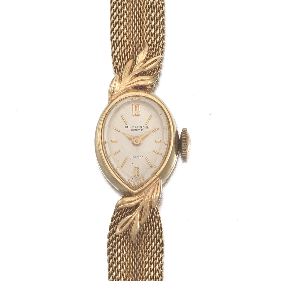 baume mercier gold watch ladies