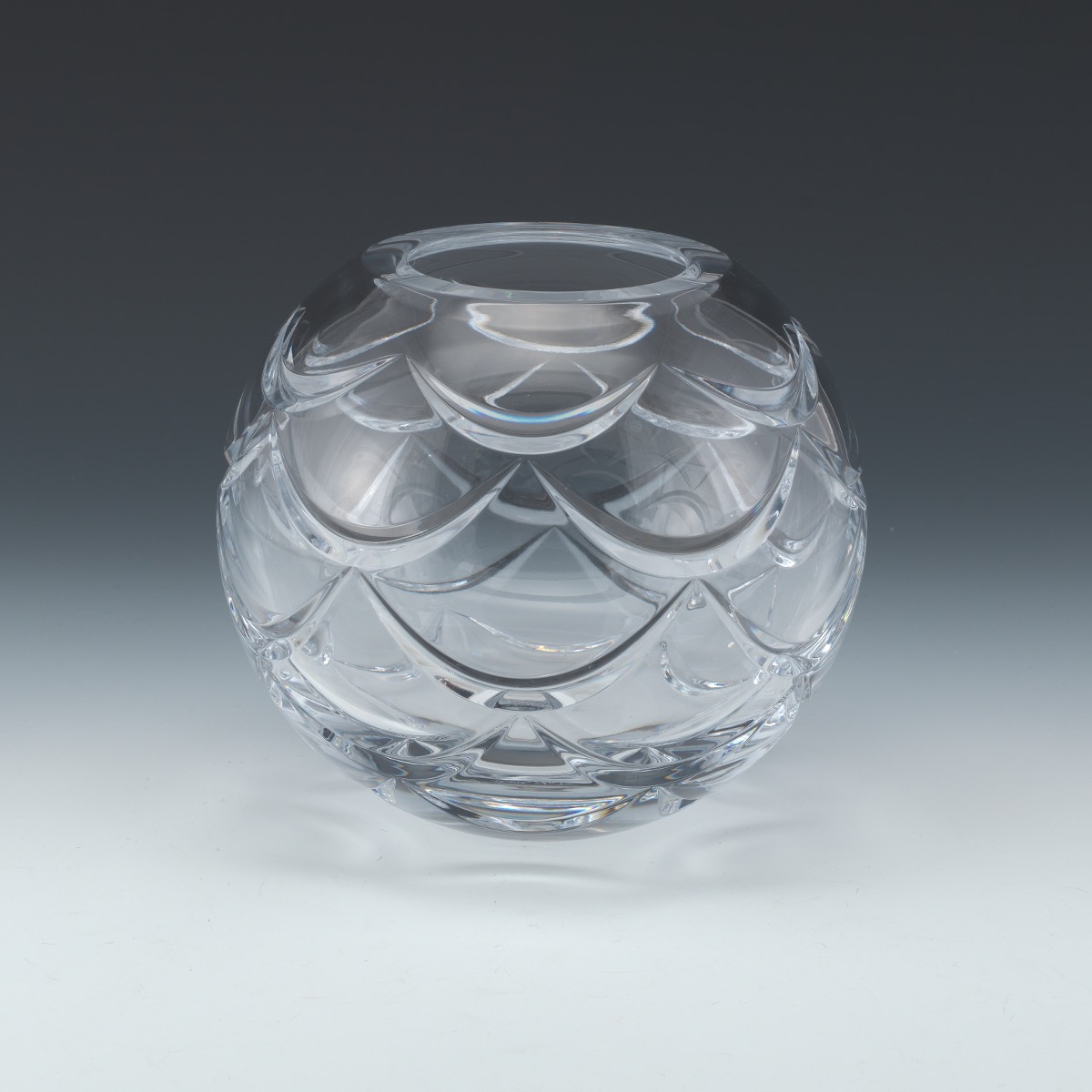 Faberge Atelier Crystal Collection Vase In Presentation Box By