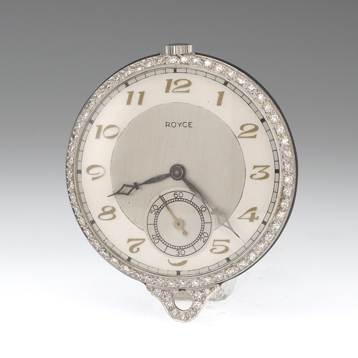 Platinum and Diamond Royce Lapel Watch, 05.27.16, Sold: $737.5