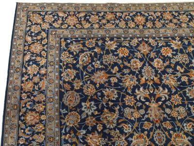 Blue Kashan Carpet, 20th Century, 10.29.16, Sold: $501.5