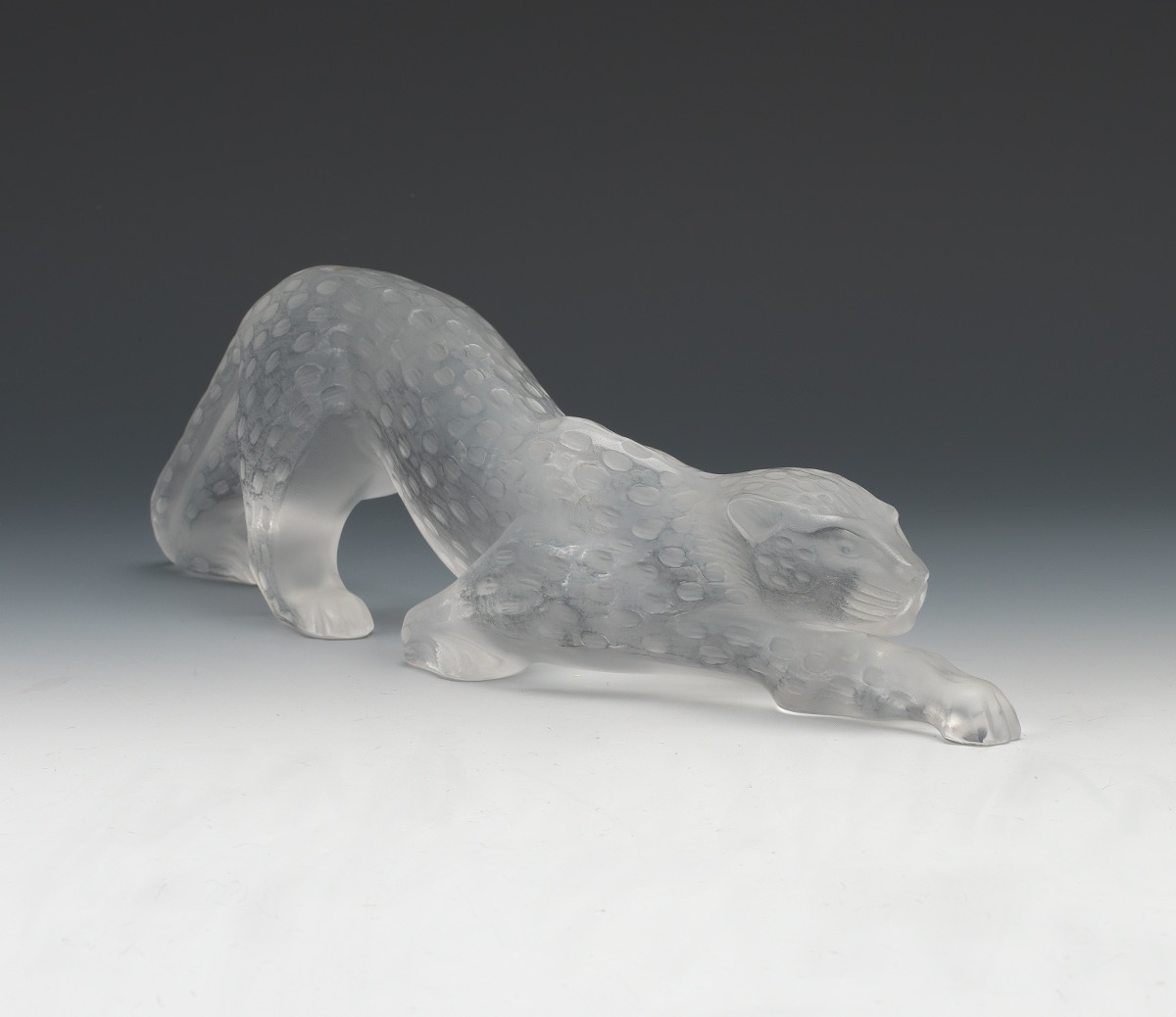 lalique crystal leopard