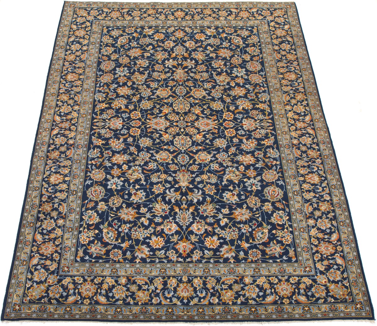 Blue Kashan Carpet, 20th Century, 10.29.16, Sold: $501.5
