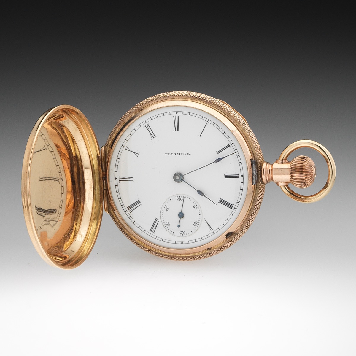 14k Hunting Cased Illinois Lever Set Watch 56.3 grams, 09.12.16, Sold 531