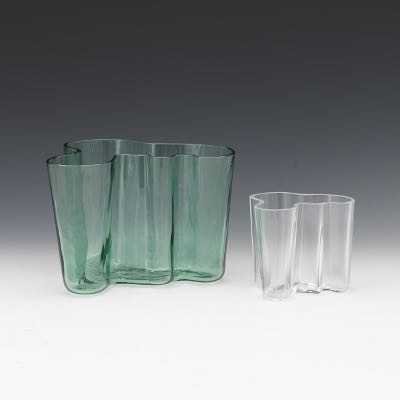 Two Alvar Aalto Design Modernist Vases, 02.16.17