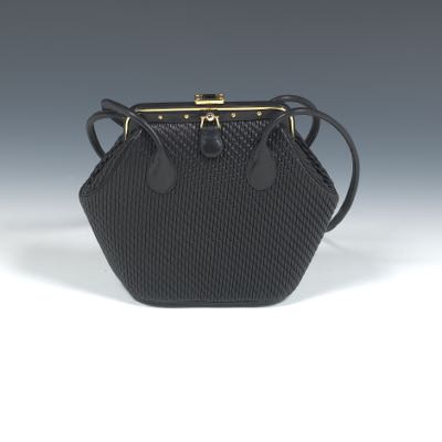 coach black jacquard shoulder bag