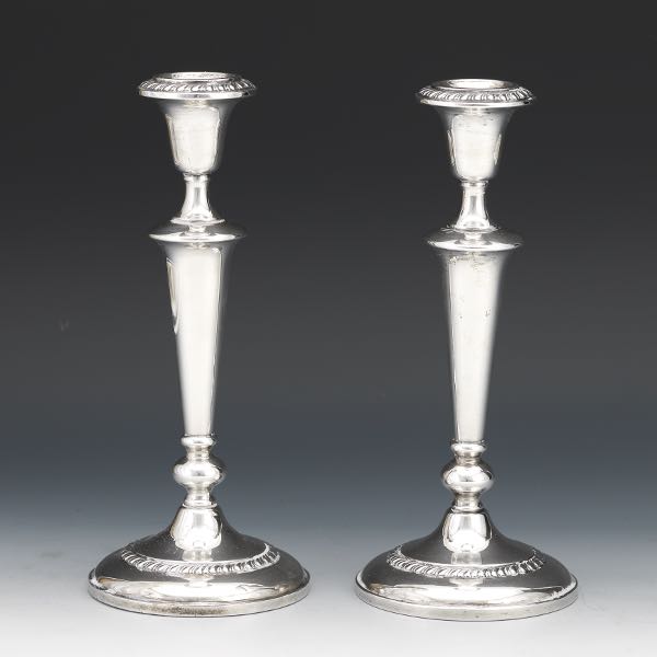 Sterling Silver Candlesticks Aspire Auctions Revere Silversmiths Sterling Silver Pair Of Weighted Candlesticks Ca 20th Century