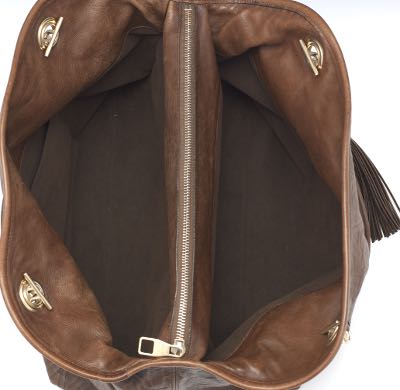 Leather handbag LUPO Brown in Leather - 40489194