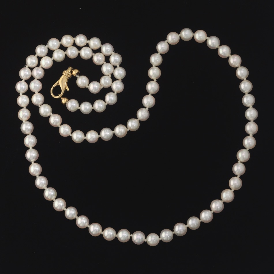 Pearl Necklace with Gold Lobster Clasp , 05.26.17, Sold 377.6