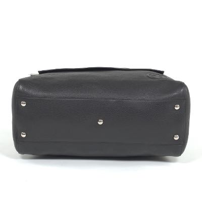 gucci black leather duffle bag