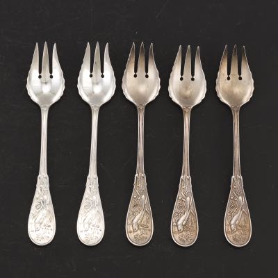 Tiffany sterling clearance silver flatware audubon