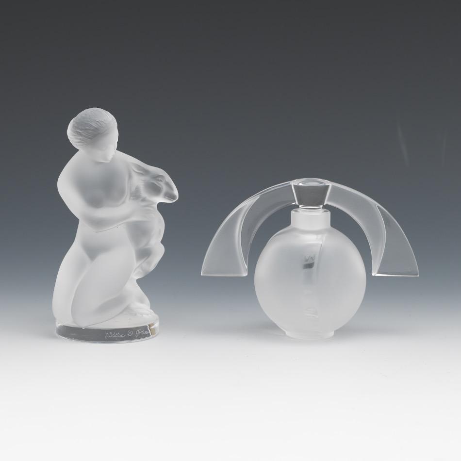 Two Lalique Crystal Decorative Objects, ca. 1990's , 11.02.17, Sold 236