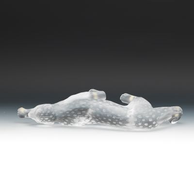 lalique crystal leopard