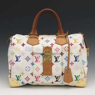 Sold at Auction: Louis Vuitton, Louis Vuitton White Murakami Ladies Watch