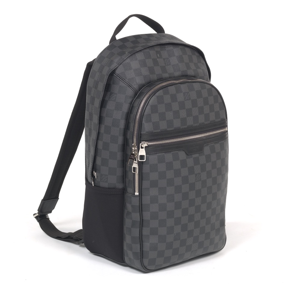 Louis Vuitton Michael Backpack Damier Graphite at 1stDibs  black checkered  lv backpack, michael backpack louis vuitton