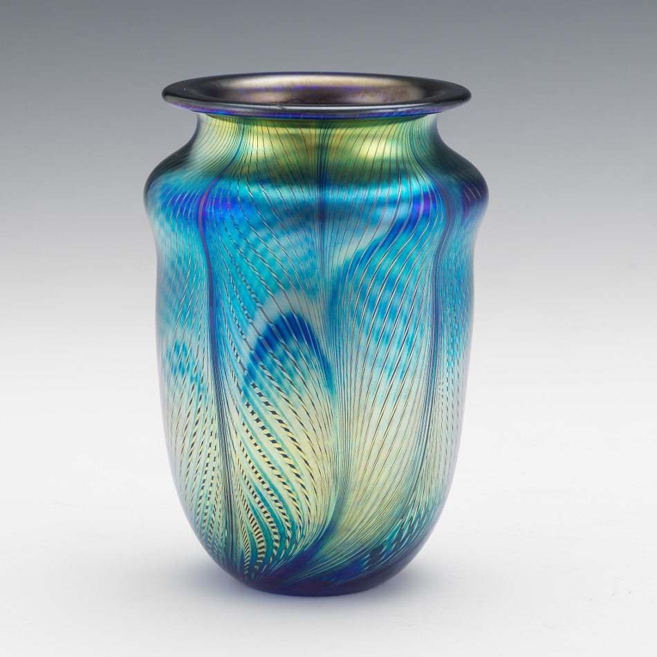 David Lotton "Threaded " Glass Vase, 02.15.18, Sold 424.8