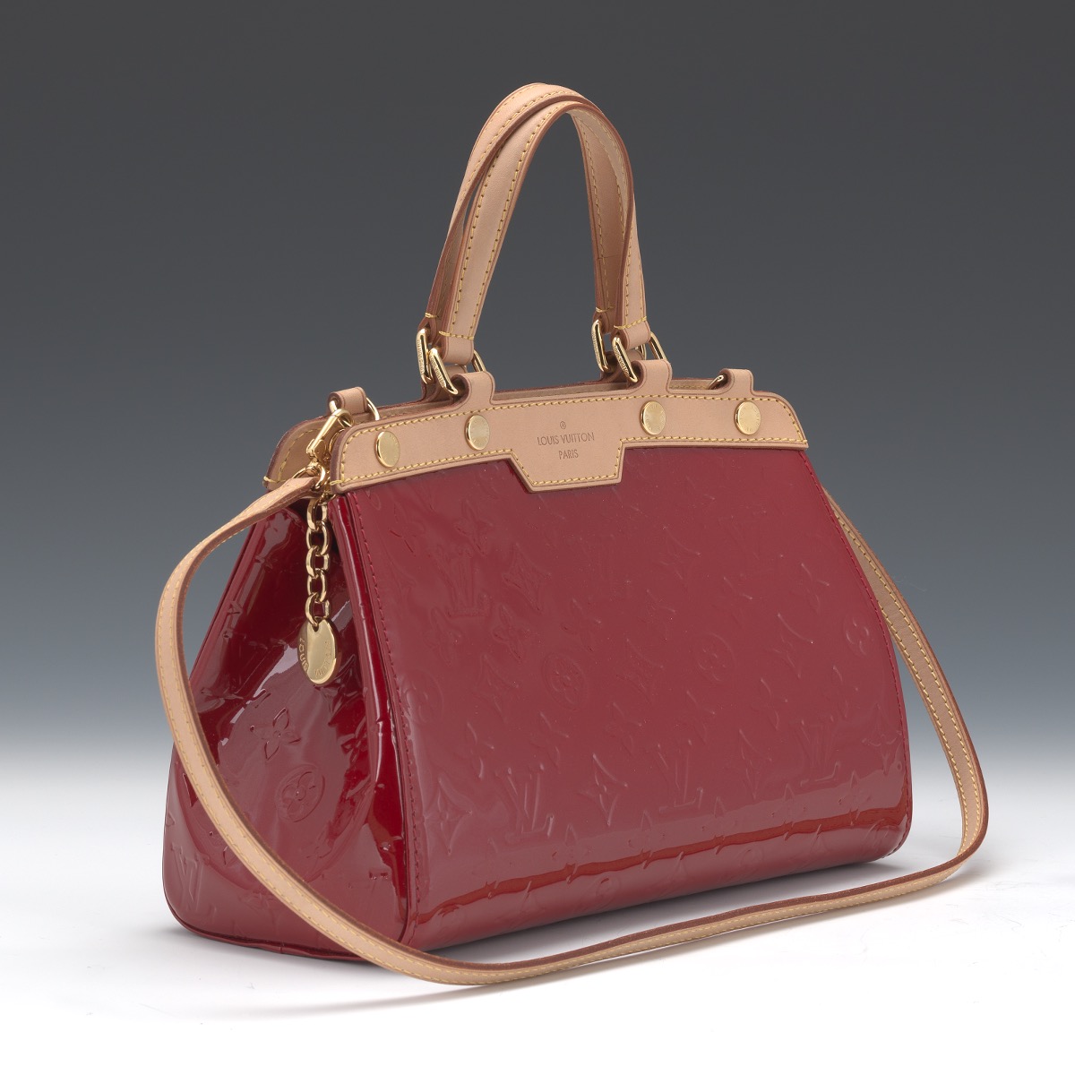 LV Brea PM Vernis Red Patent Leather, Luxury, Bags & Wallets on