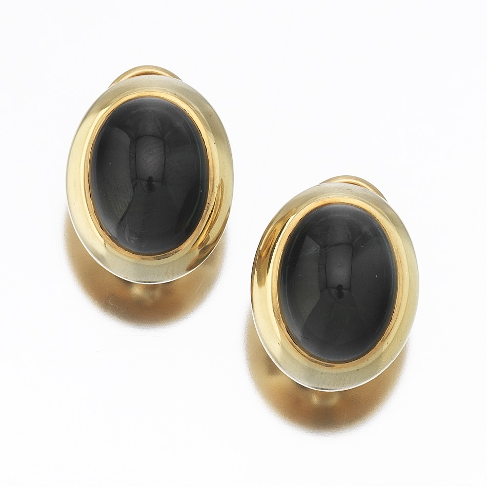 Gumps Green Tourmaline Clip on Earrings , 11.02.18