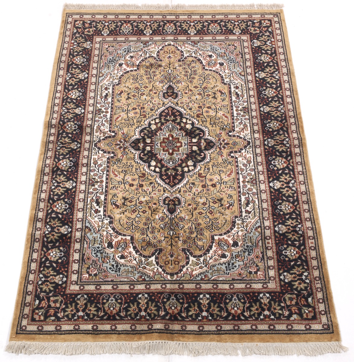 Fine Jaypur Persian Kashan Silky Carpet , 11.03.18, Sold: $383.5