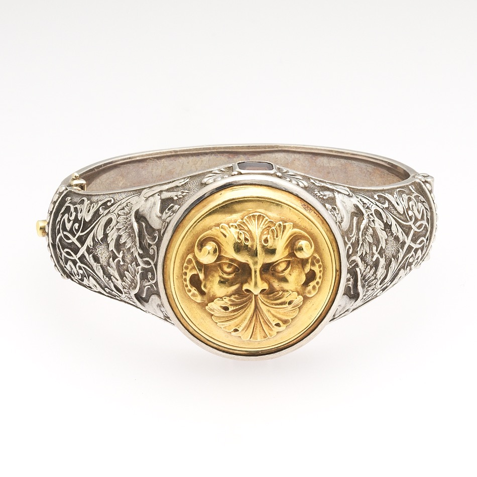 Paul Lantuch Gold and Sterling Silver Bracelet, Scinthian Collection