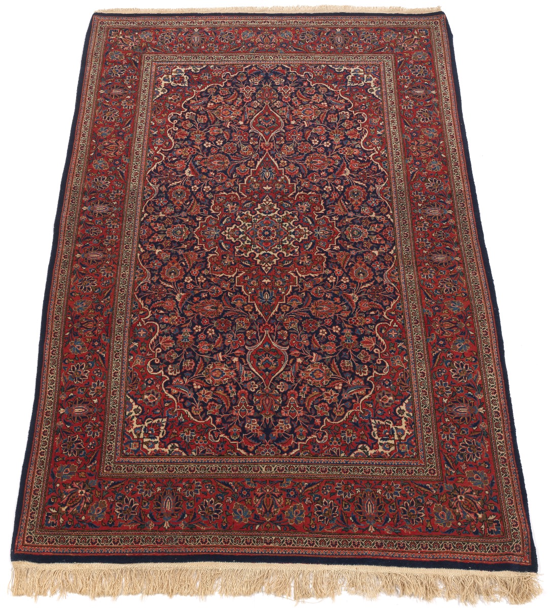 Second of Pair Persian Kashan Carpet , 09.08.18, Sold: $342.2