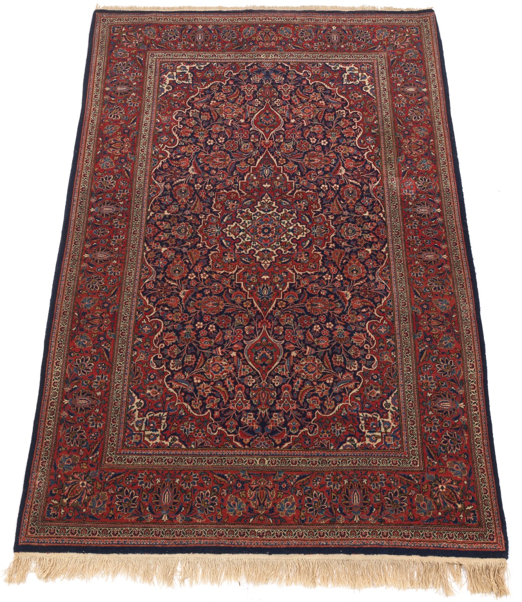 One of Pair Persian Kashan Carpet , 09.08.18, Sold: $354