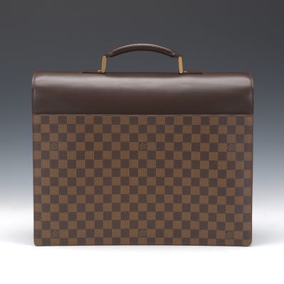 louis vuitton briefcase altona damier ebene pm brown