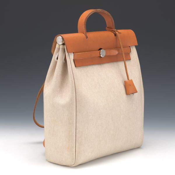 hermes backpack canvas