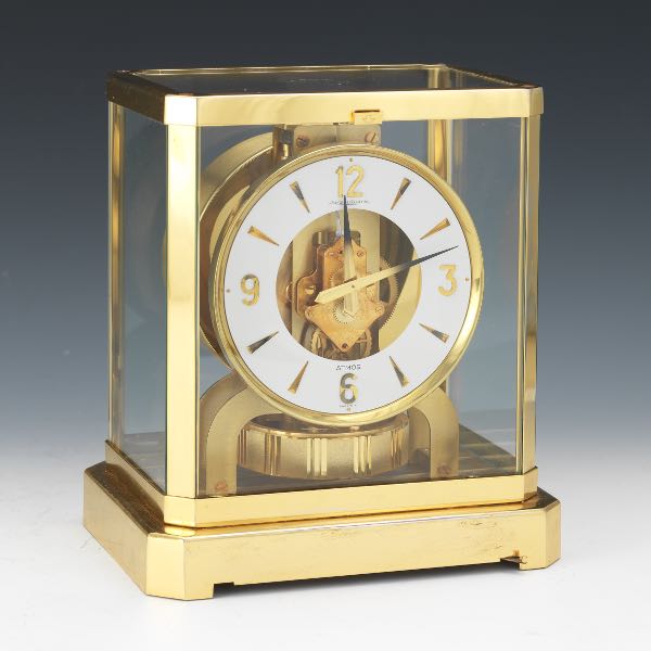 LE COULTRE VINTAGE ATMOS CLOCK ORIGINAL 540 NEW FRONT GLASS WITH KNOB 