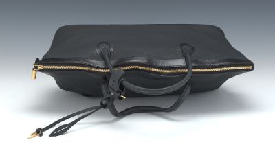 Louis Vuitton Obsession Lockit Handbag Rubberized Calfskin East West Black  21495473