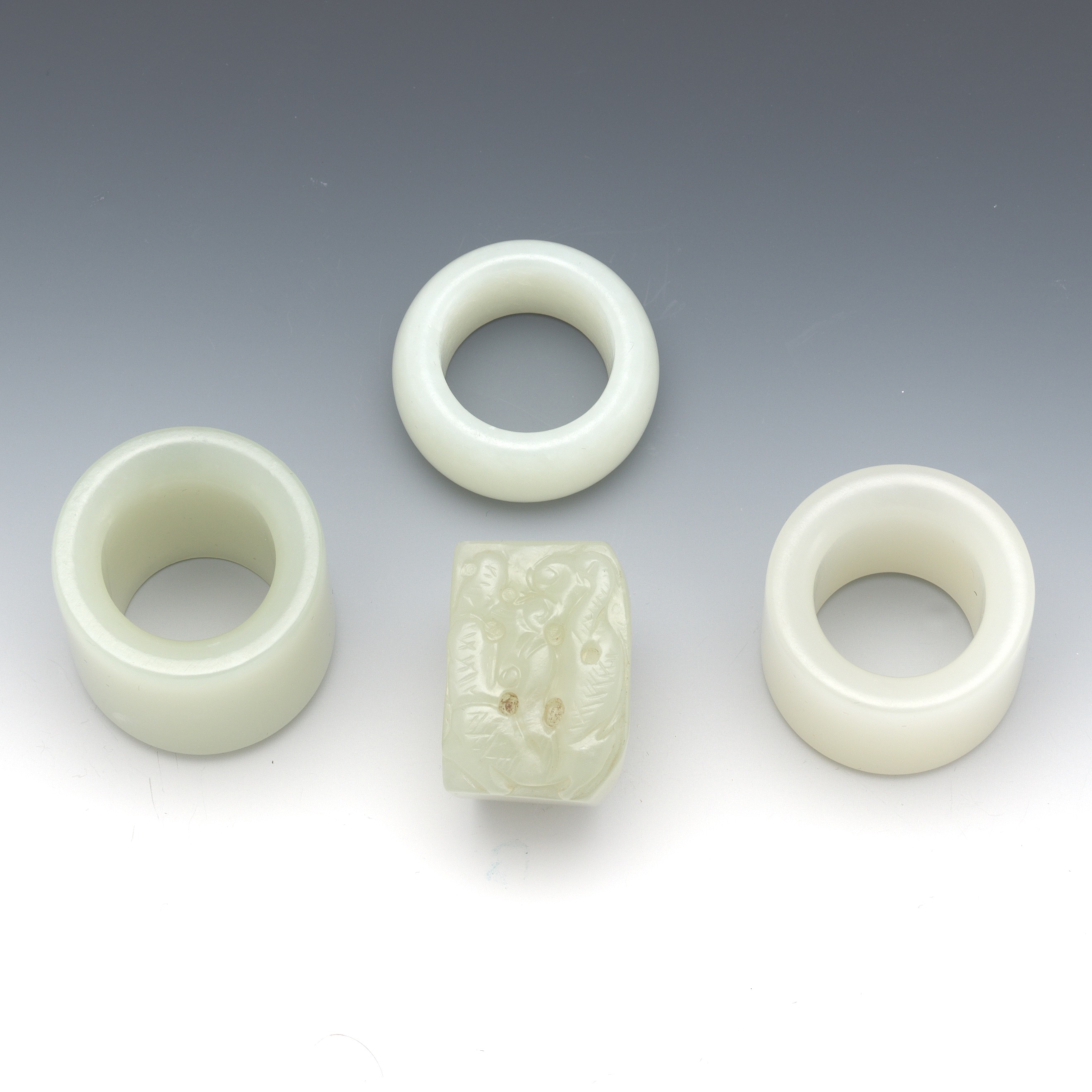 High Resolution Image For Four Objects Of Carved Jade