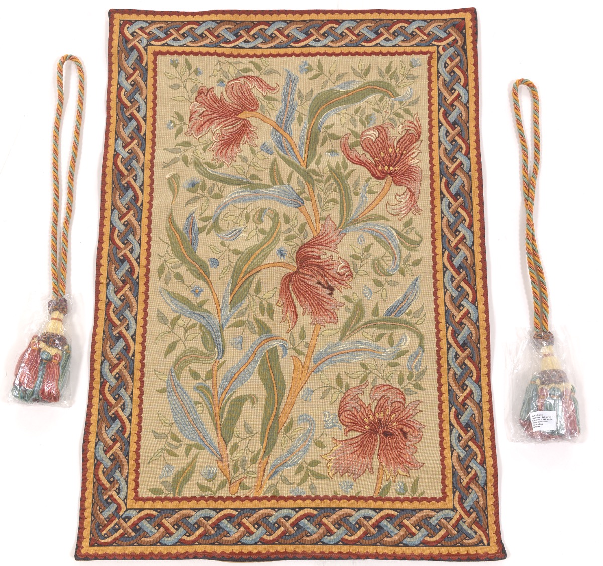 Extremely Fine Hand Knotted French "Fleurs de William" Wall Hanging