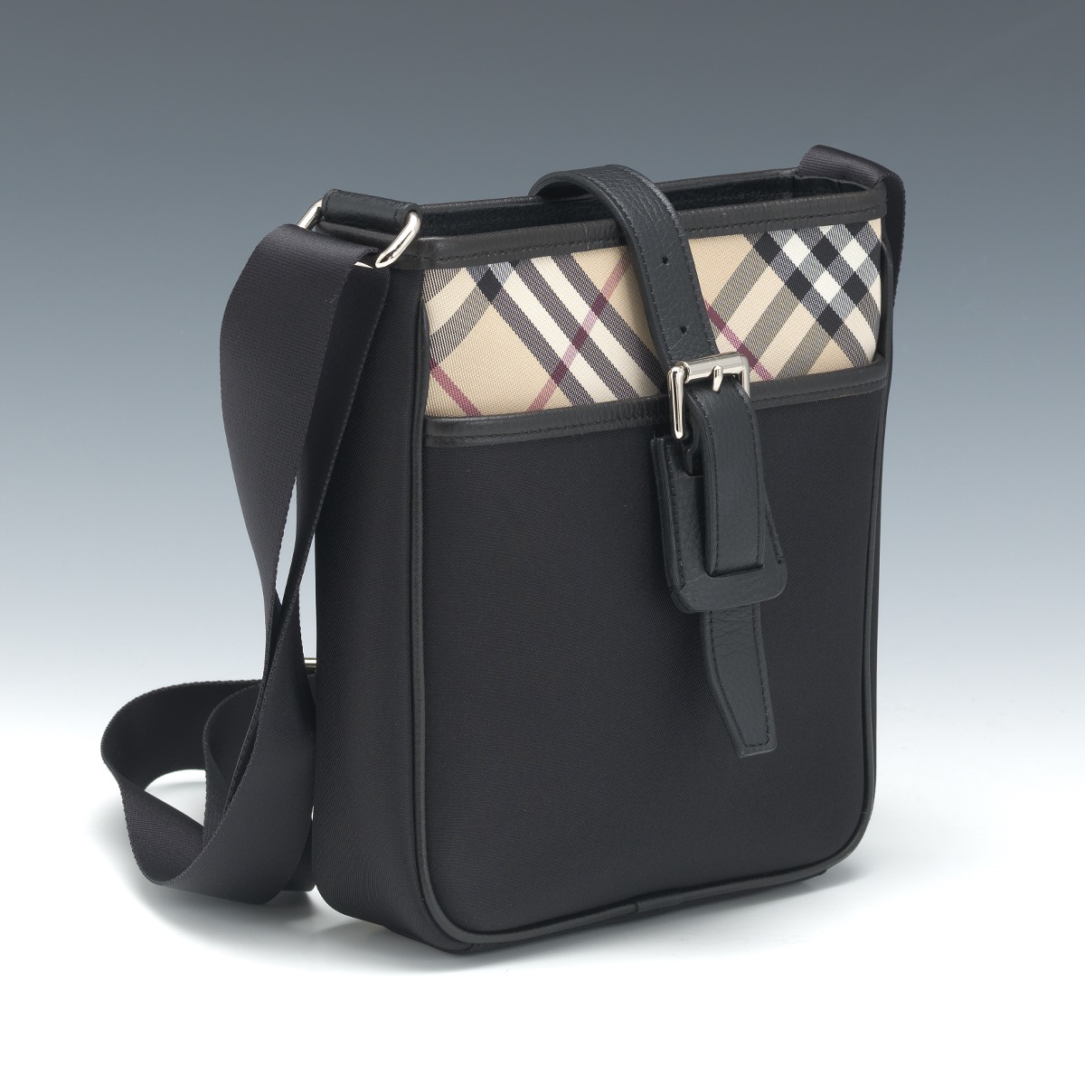 Burberry Nova Check Nylon Crossbody Bag, , Sold: $472
