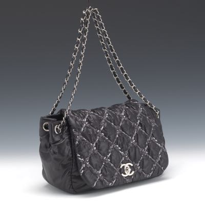 Limited Edition CHANEL Tweed on Stitch Bubble Tote Handbag