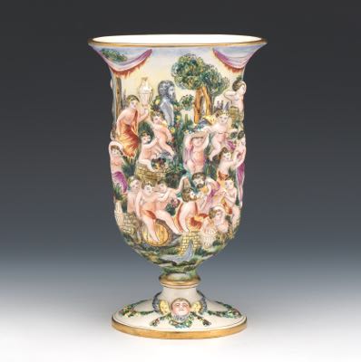 Large Capodimonte Vase , 10.29.20, Sold: $100.3