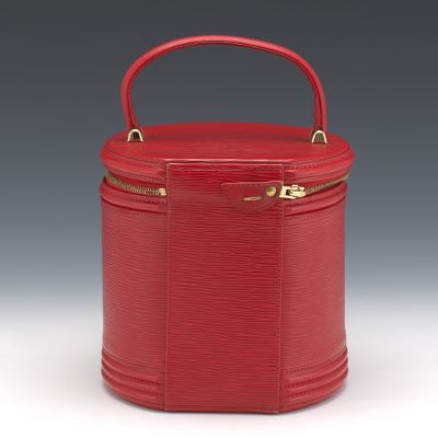 Louis Vuitton, Red Epi Leather Vin Auction