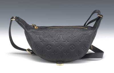 1132. Louis Vuitton Monogram Empreinte Leather Bumbag - October