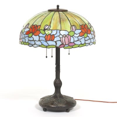 Bradley Hubbard Leaded Glass Lamp 04 15 21 Sold 1180