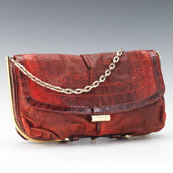 jimmy choo red handbag