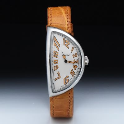 Movado Half Moon 1914 Quartz Watch - 84.A1.1950, Boxes and Papers
