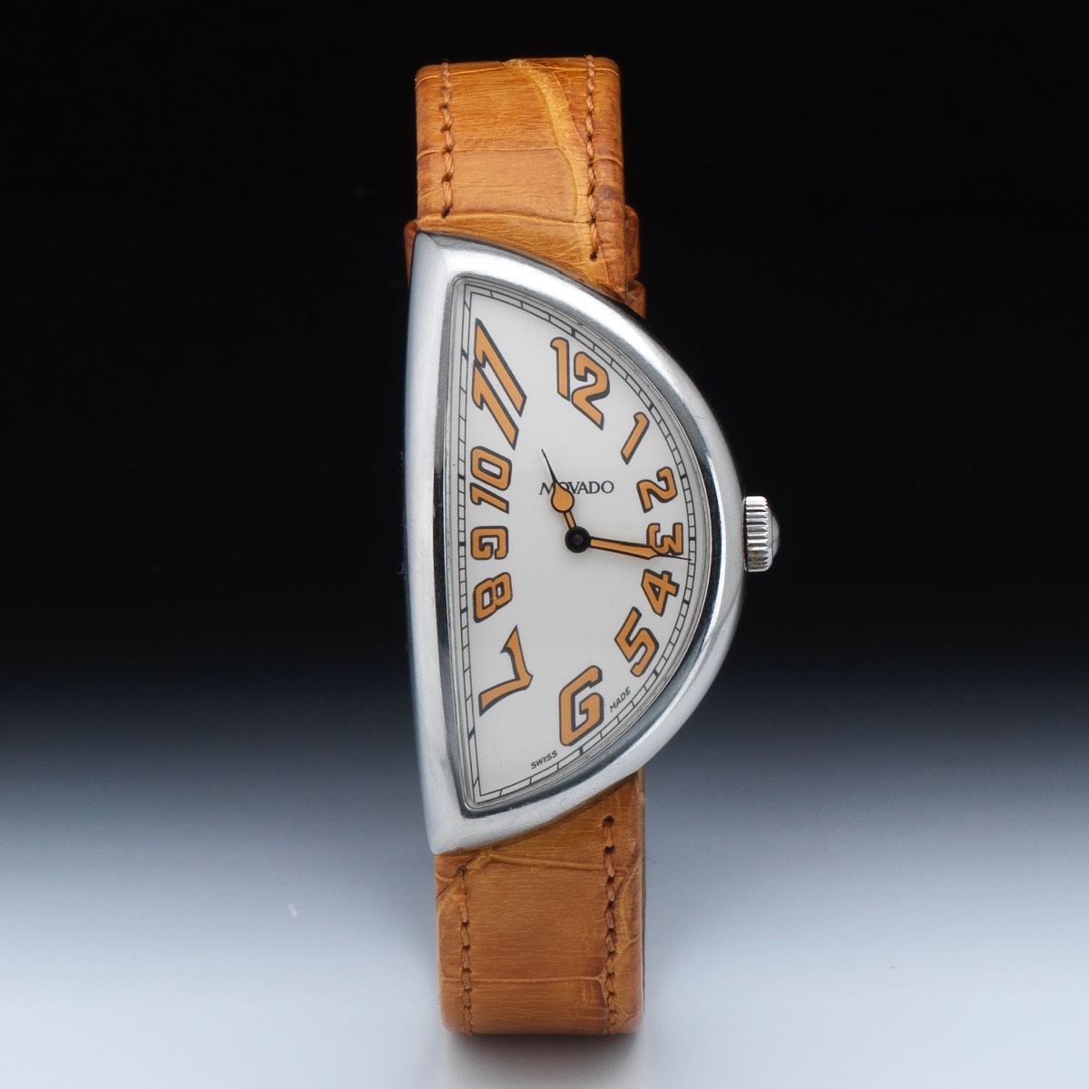 Movado Half Moon 1914 Quartz Watch - 84.A1.1950, Boxes and Papers