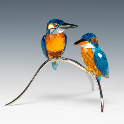 Swarovski Crystal Kingfisher Blue Turquoise Birds | Sold for
